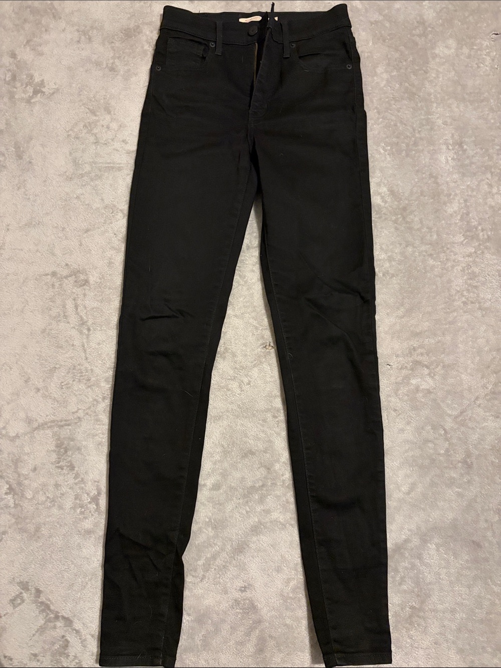 Levi’s Black Mile High Super Skinny Jeans
